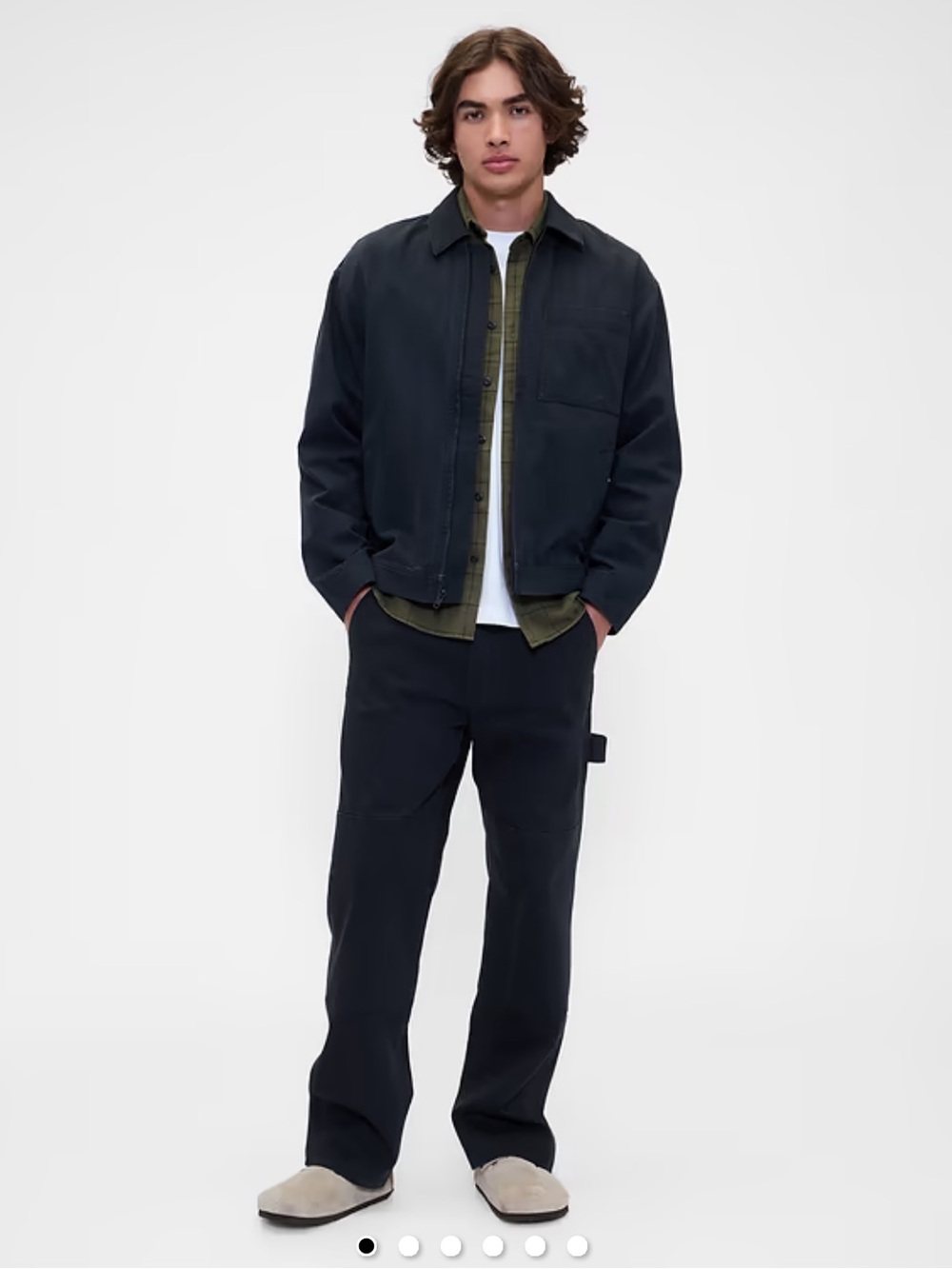 GAP Relaxed Fit Utility Carpenter Jeans Men’s 33x32 Black Double Knee 2025